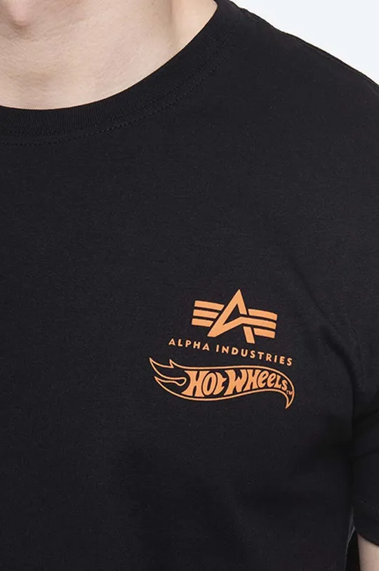 Βαμβακερό μπλουζάκι Alpha Industries Flame T Ανδρικά