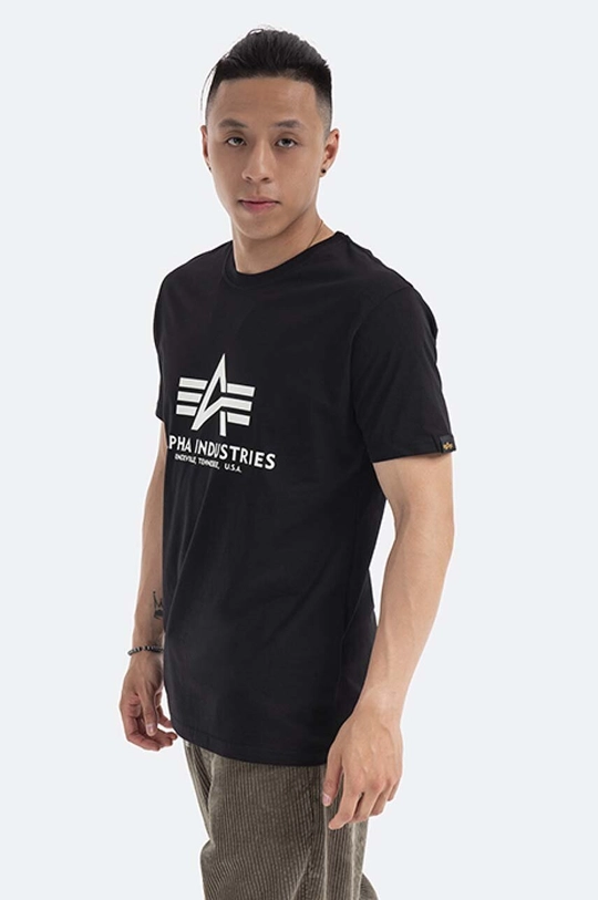 Alpha Industries t-shirt bawełniany Basic T Kryptonite Męski