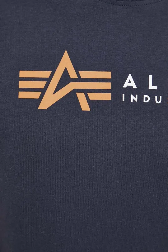 Bombažna kratka majica Alpha Industries Koszulka Alpha Industries Alpha Label T 118502 07 Moški