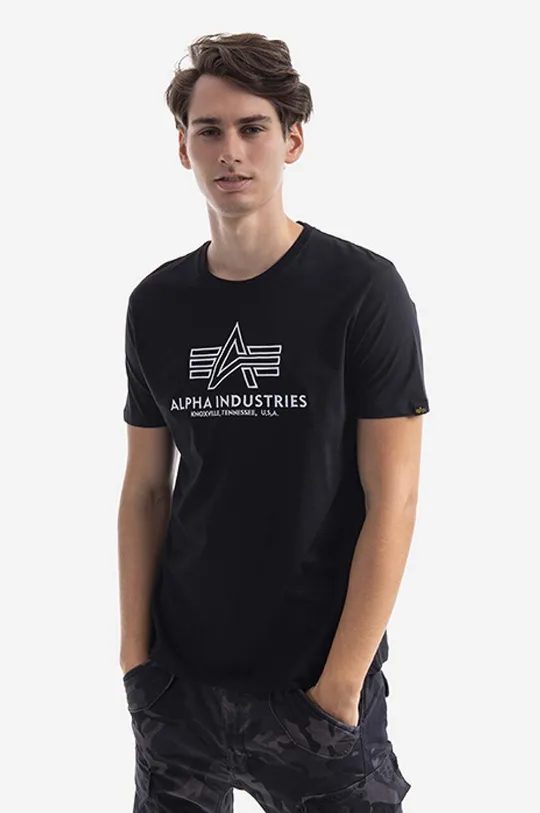 Хлопковая футболка Alpha Industries Мужской