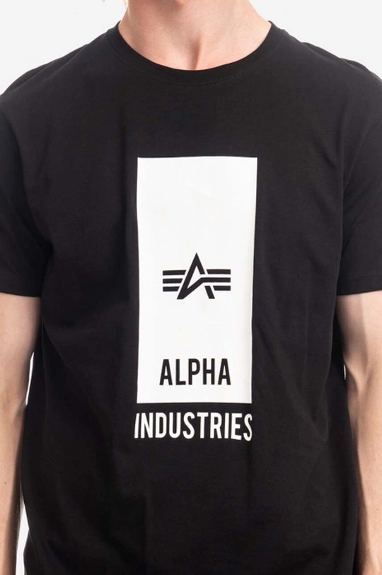 Bavlněné tričko Alpha Industries Block Logo T 126547 03 Pánský