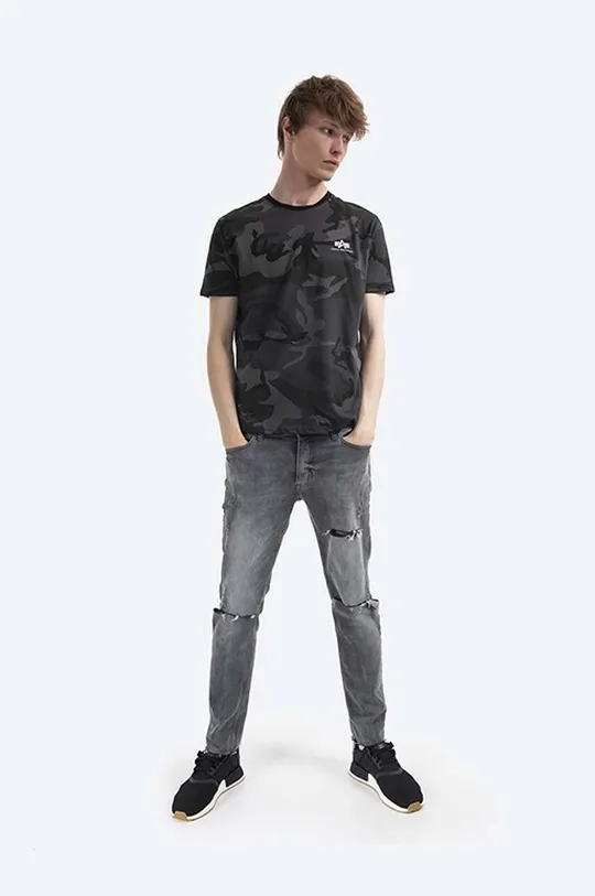 Alpha Industries cotton t-shirt gray