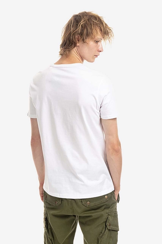 white Alpha Industries cotton T-shirt Block Logo T