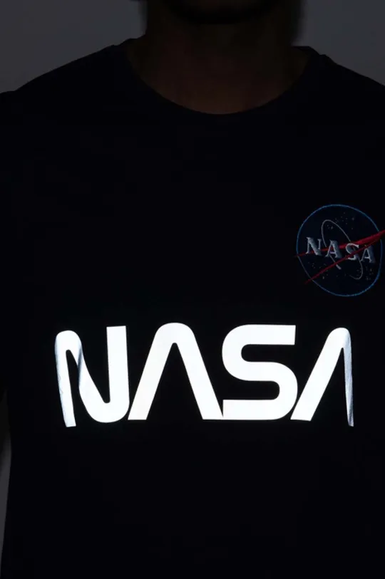 Alpha Industries t-shirt bawełniany NASA Reflective T
