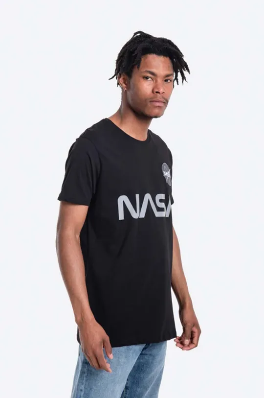 Βαμβακερό μπλουζάκι Alpha Industries x NASA