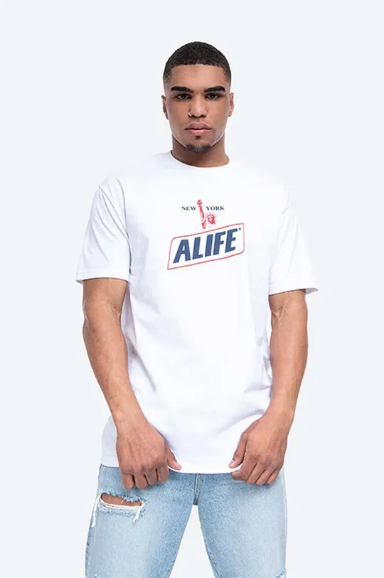 Bavlněné tričko Alife Pánský
