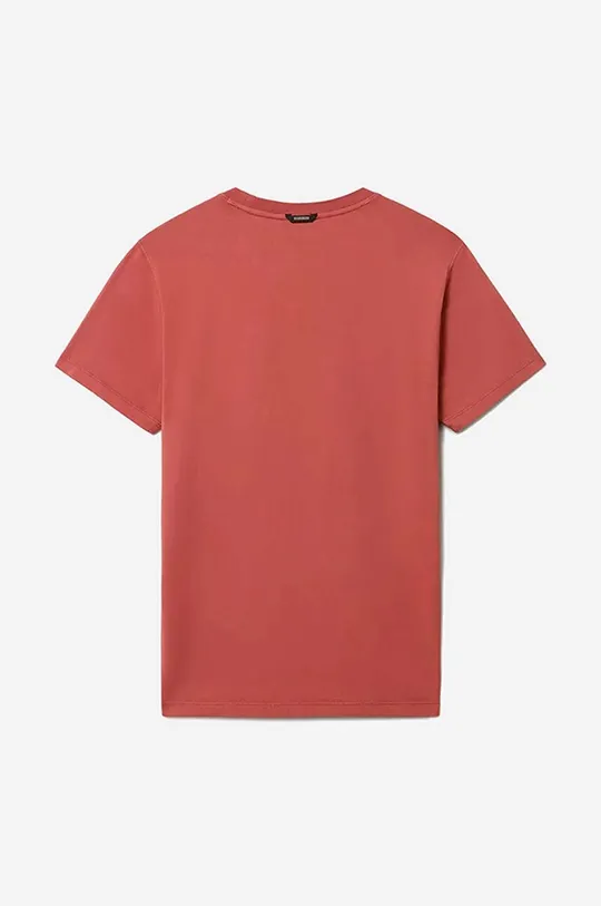 κόκκινο Βαμβακερό μπλουζάκι Napapijri