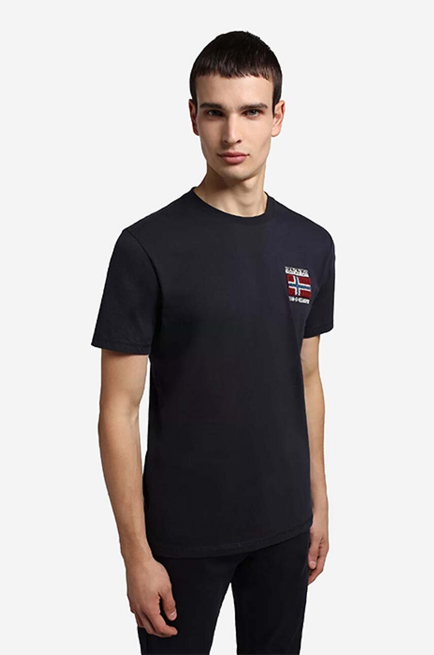 navy Napapijri cotton t-shirt Men’s