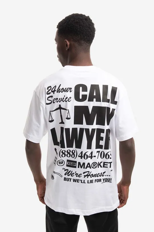 Bavlněné tričko Market 24 HR Lawyer Service Pocket Tee  100 % Bavlna