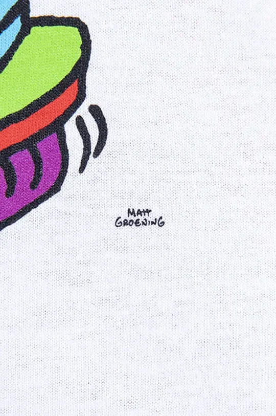 biela Bavlnené tričko Market Chinatown Market x The Simpsons Cowabunga Arc T-shirt