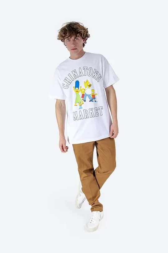 Market t-shirt in cotone Chinatown Market x The Simpsons Family OG Tee bianco