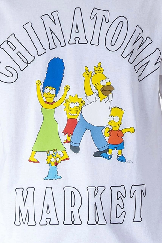 bílá Bavlněné tričko Market Chinatown Market x The Simpsons Family OG Tee