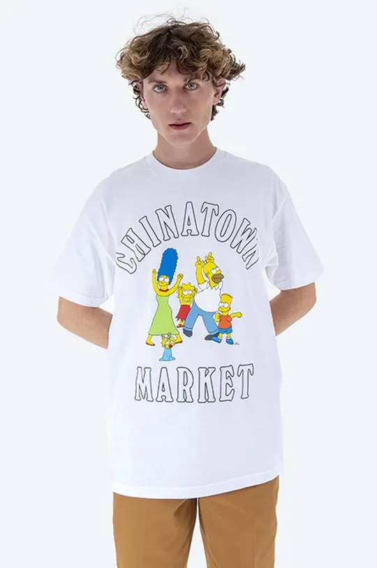 Bavlnené tričko Market Chinatown Market x The Simpsons Family OG Tee Pánsky
