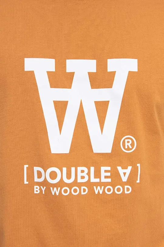 бордо Хлопковая футболка Wood Wood Ace T-shirt