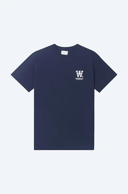 Бавовняна футболка Wood Wood Ace T-shirt темно-синій