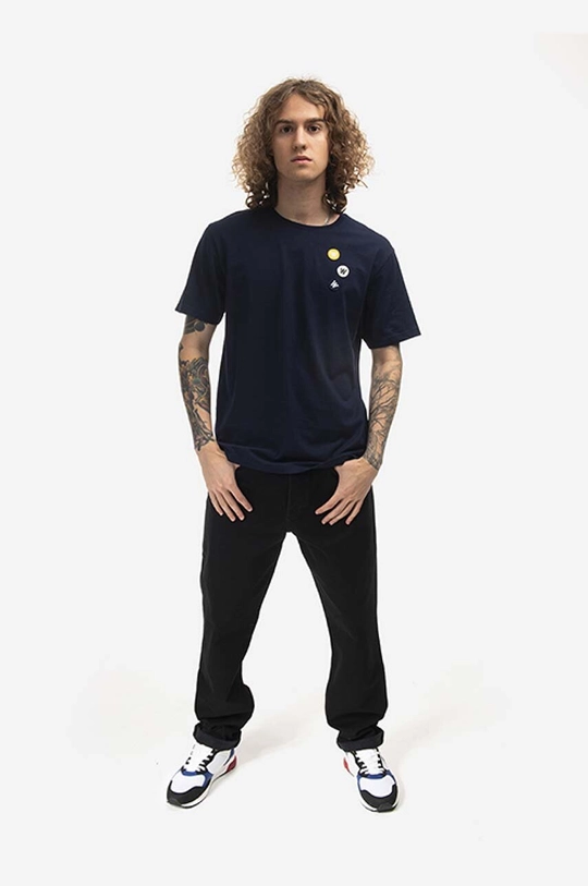 Wood Wood cotton T-shirt Ace Patches T-shirt navy