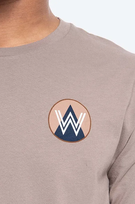 brown Wood Wood cotton T-shirt Patch