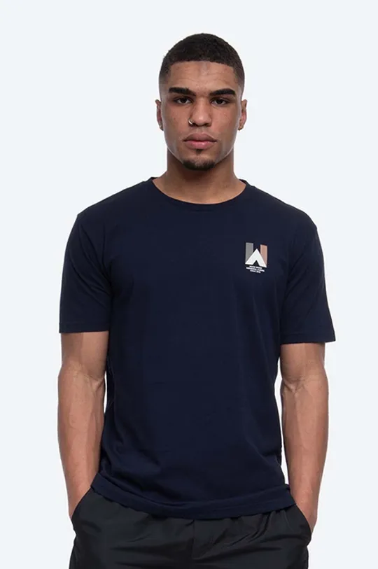 navy Wood Wood cotton T-shirt Tipi Men’s