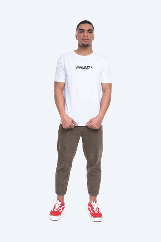 Wood Wood cotton T-shirt High Jump white