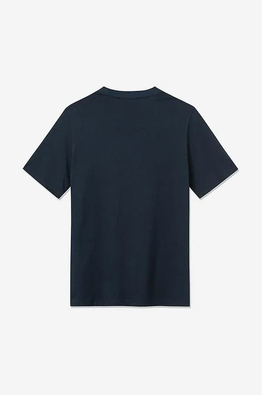 mornarsko modra Bombažna kratka majica Wood Wood Bobby Shatter Logo T-shirt