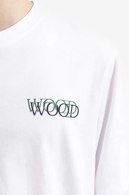 білий Бавовняна футболка Wood Wood Sami Graphic Logo T-shirt