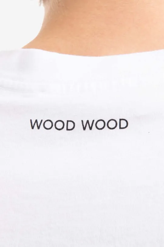 bílá Bavlněné tričko Wood Wood Bobby Paris Chic Painting T-shirt 12235709-2491 WHITE