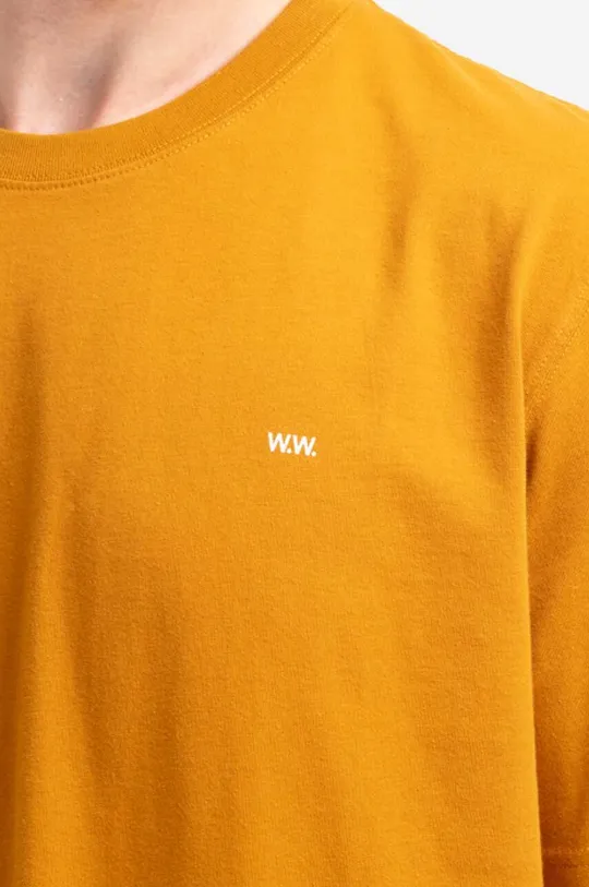 oranžna Bombažna kratka majica Wood Wood Sami Classic T-shirt