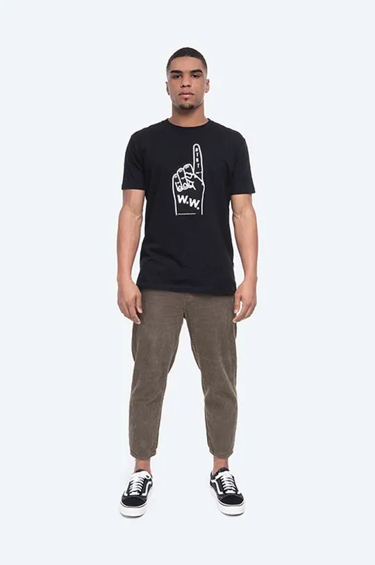 Wood Wood t-shirt bawełniany High Jump 100 % Bawełna organiczna