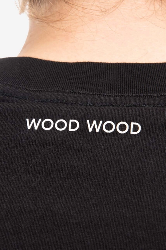 negru Wood Wood tricou din bumbac Bobby Collage