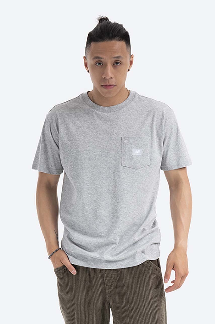 gray New Balance cotton t-shirt Men’s