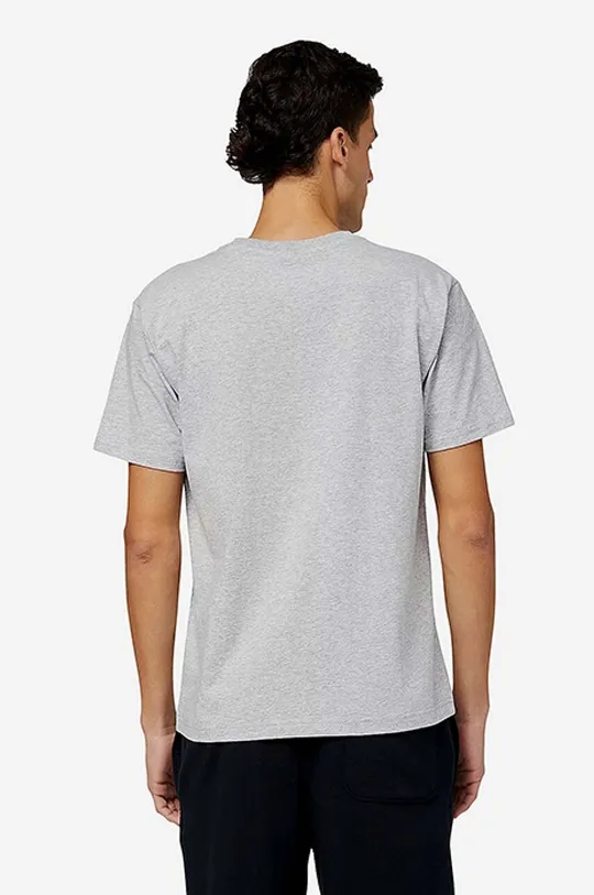 Памучна тениска New Balance сив