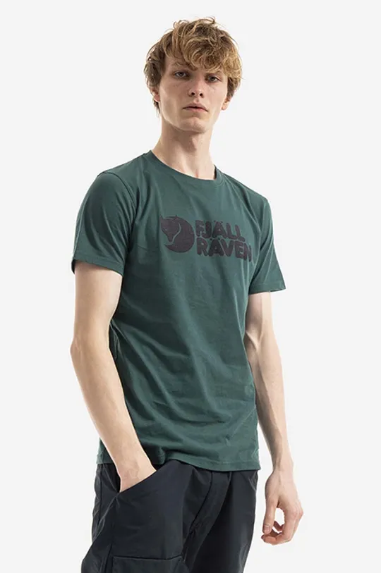 green Fjallraven cotton T-shirt Logo Men’s