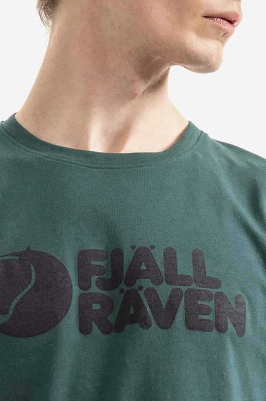 зелёный Хлопковая футболка Fjallraven Logo