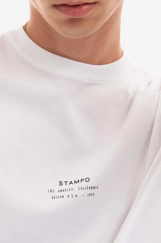white STAMPD cotton t-shirt