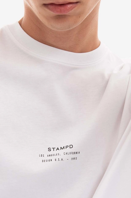 white STAMPD cotton t-shirt