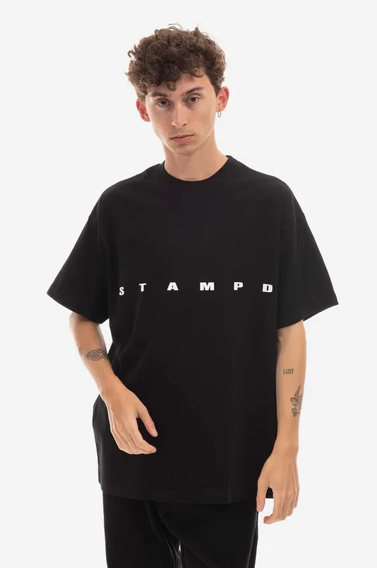 nero STAMPD t-shirt in cotone Uomo
