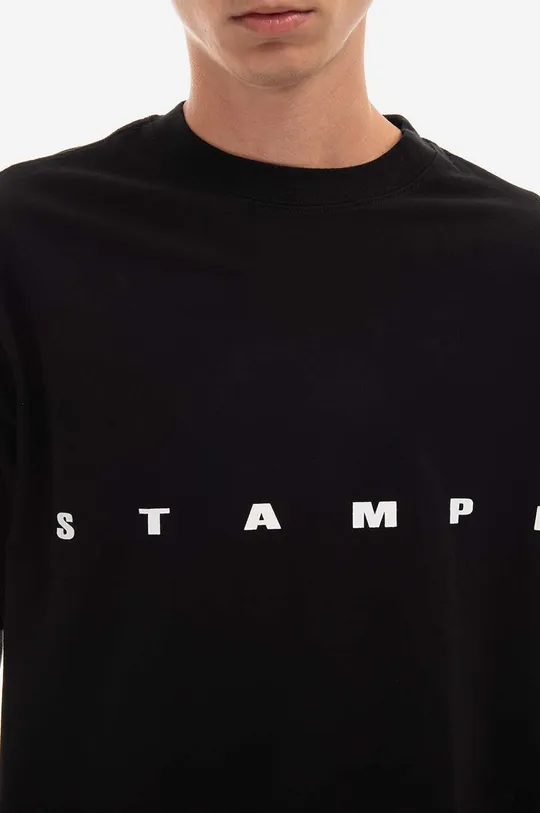 чорний Бавовняна футболка STAMPD