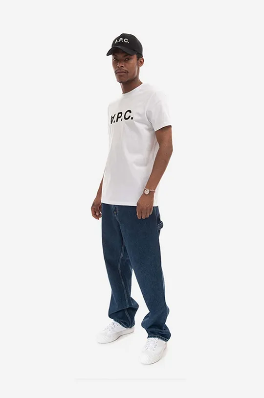 A.P.C. tricou din bumbac Vpc Blanc verde