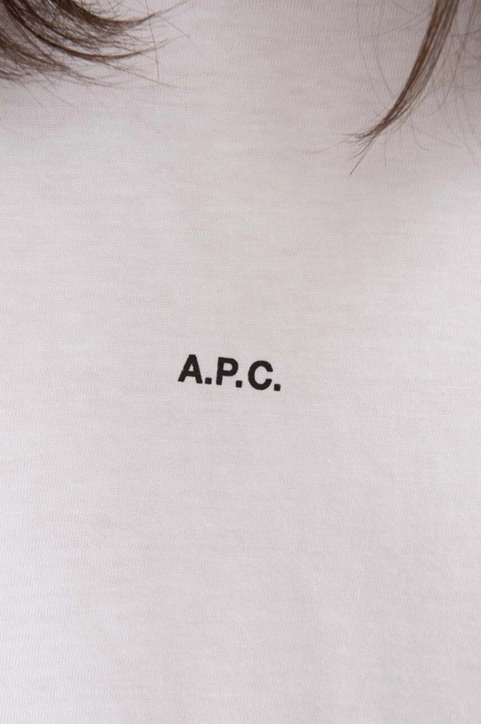 biały A.P.C. t-shirt bawełniany Kyle