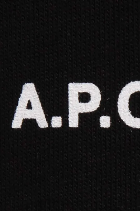 černá Bavlněné tričko A.P.C. Kyle