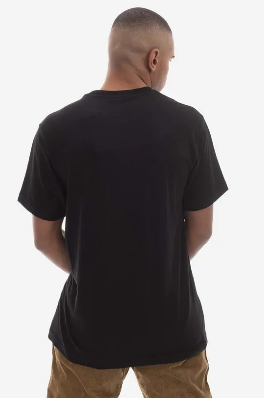 Памучна тениска Maharishi U.A.P. Embroidered T-shirt Organic Cotton Jerse 4093 BLACK 100% органичен памук