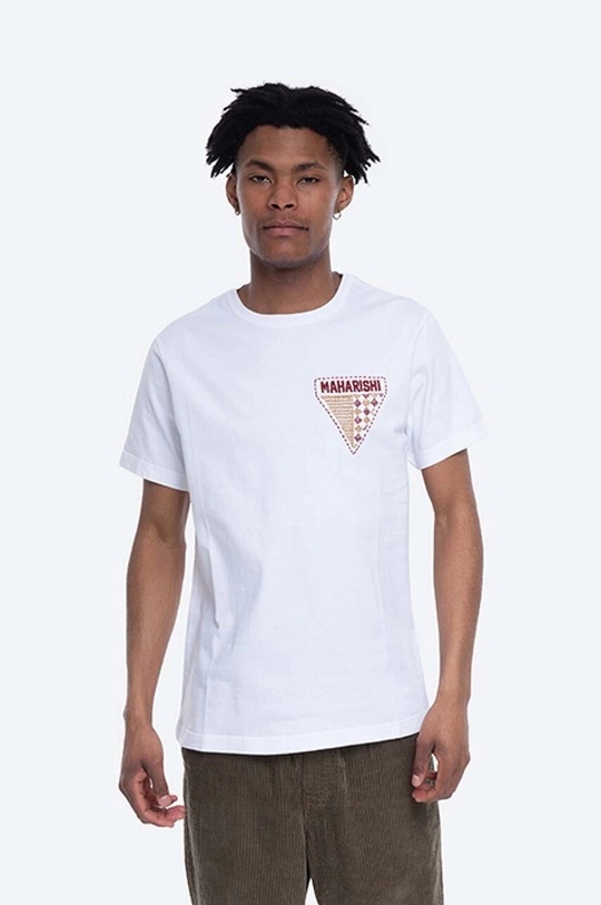 bianco Maharishi t-shirt in cotone Uomo