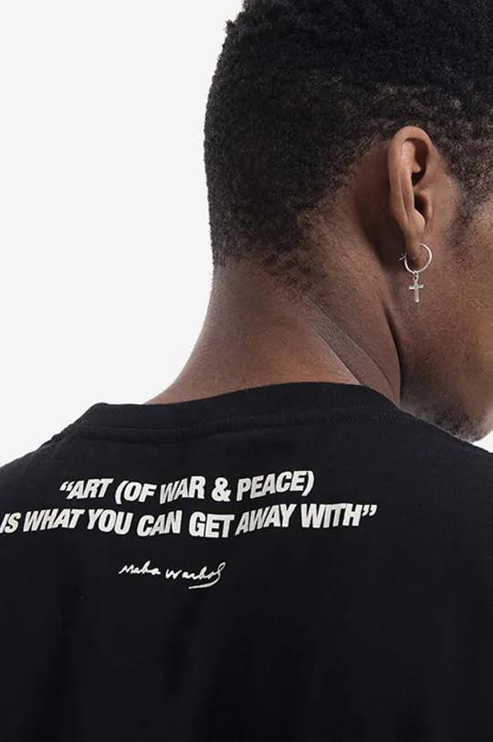 Хлопковая футболка Maharishi Warhol Peace T-Shirt Мужской