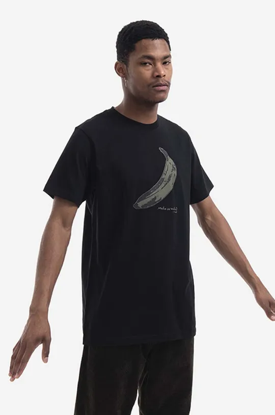 černá Bavlněné tričko Maharishi dy Warhol Banana Print Pánský