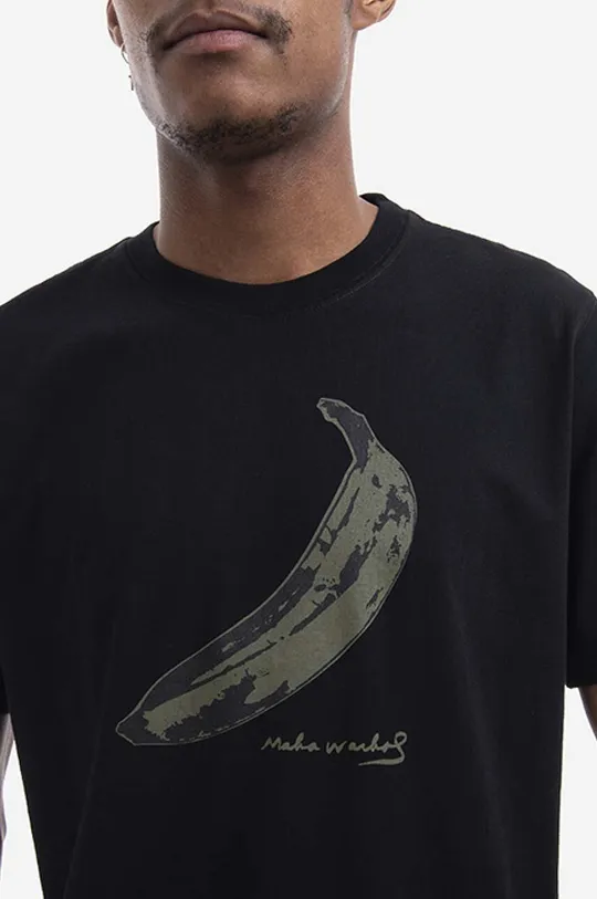 černá Bavlněné tričko Maharishi dy Warhol Banana Print