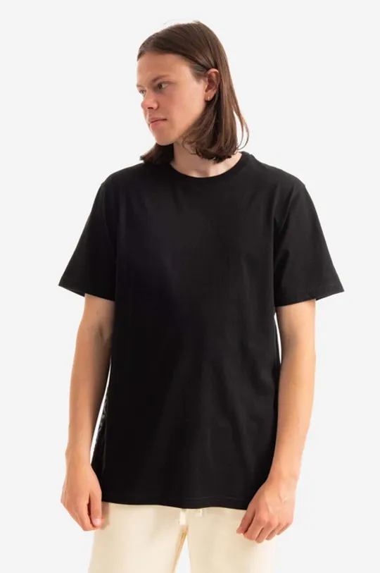 negru Maharishi tricou din bumbac Miltype T-Shirt OCJ De bărbați