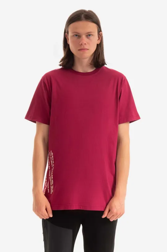 fialová Bavlnené tričko Maharishi Pánsky
