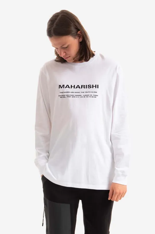 Maharishi longsleeve din bumbac Miltype Embroidered L/S T-Shirt De bărbați