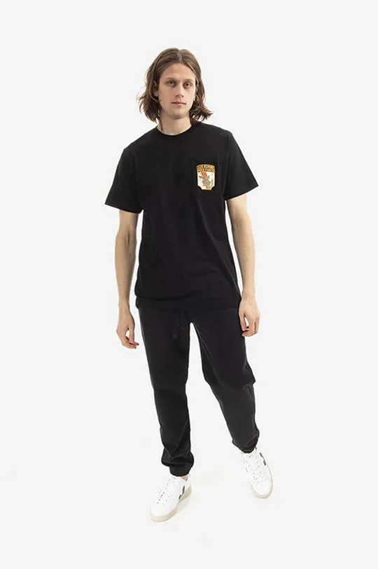 Maharishi t-shirt bawełniany czarny