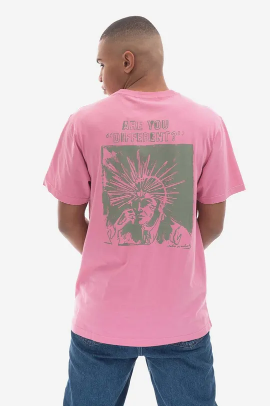 Bavlnené tričko Maharishi Maha Warhol Mind Temple T-shirt 9925 MAGENTA 100 % Organická bavlna